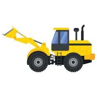 illustration pour bulldozer de véhicule de machines de construction. vecteur