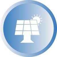 icône de glyphe de vecteur de panneau solaire unique