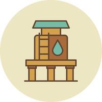 conception d'icône créative de réservoir d'eau vecteur