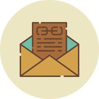 conception d'icône créative de lien e-mail vecteur