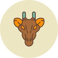 conception d'icône créative girafe vecteur