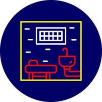 conception d'icône créative de cellule de prison vecteur