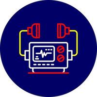 conception d'icône créative de défribilleur vecteur