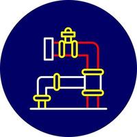 conception d'icônes créatives de pipeline vecteur