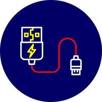 conception d'icône créative de câble usb vecteur