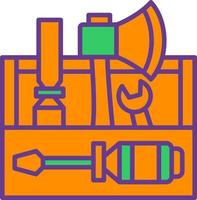 conception d'icônes créatives de boîte à outils vecteur