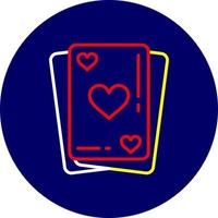 conception d'icônes créatives de cartes à jouer vecteur