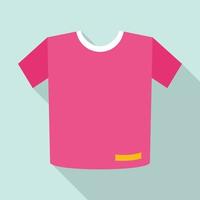 icône de tshirt rose, style plat vecteur
