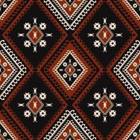 motif ethnique tribal sud-ouest. ethnique tribal aztèque navajo géométrique en forme de losange sans soudure de fond. motif géométrique tribal ethnique pour le tissu, éléments de décoration intérieure de la maison. vecteur