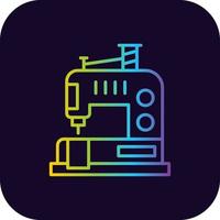 conception d'icône créative de machine à coudre vecteur