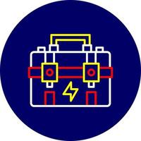 conception d'icône créative de boîte à outils vecteur