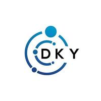 création de logo de lettre dkx sur fond blanc. concept de logo de lettre initiales créatives dkx. conception de lettre dkx. vecteur
