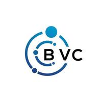création de logo de lettre bvc sur fond blanc. bvc creative initiales lettre logo concept. conception de lettre bvc. vecteur