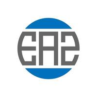 création de logo de lettre eaz sur fond blanc. concept de logo de cercle d'initiales créatives eaz. conception de lettre eaz. vecteur