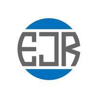 création de logo de lettre ejr sur fond blanc. concept de logo de cercle d'initiales créatives ejr. conception de lettre ejr. vecteur