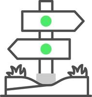 conception d'icône créative de direction vecteur