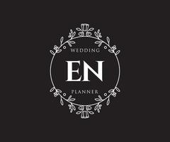 en initiales lettre mariage monogramme logos collection, modèles minimalistes et floraux modernes dessinés à la main pour cartes d'invitation, réservez la date, identité élégante pour restaurant, boutique, café en image vectorielle vecteur