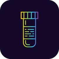 conception d'icône créative de tube à essai vecteur