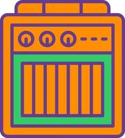 conception d'icône créative de boîte d'amplificateur vecteur