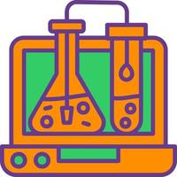 conception d'icône créative de chimie vecteur