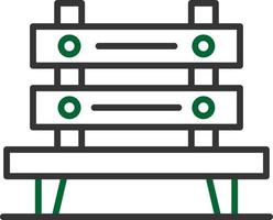 conception d'icônes créatives de banc vecteur