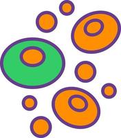 conception d'icône créative de cellules souches vecteur