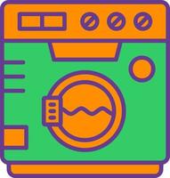 conception d'icône créative de machine à laver vecteur