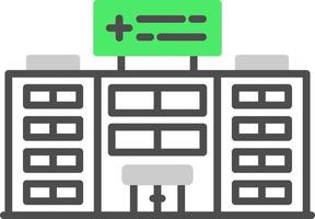 conception d'icône créative d'hôpital vecteur