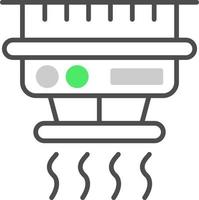 conception d'icône créative de détecteur de fumée vecteur