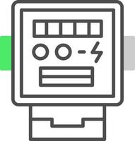 conception d'icône créative de compteur électrique vecteur