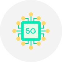 conception d'icônes créatives 5g vecteur