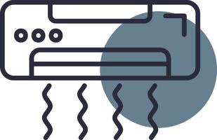 conception d'icône créative de climatiseur vecteur