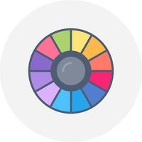 conception d'icône créative de cercle de couleur vecteur