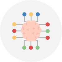 conception d'icône créative de neuroimagerie vecteur