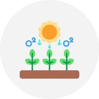conception d'icône créative de photosynthèse vecteur