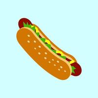 conception de vecteur de hot-dog