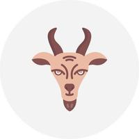 conception d'icône créative de chèvre vecteur