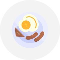 conception d'icône créative de petit déjeuner vecteur