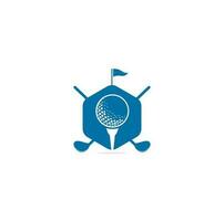 vecteur de logo d'insigne de golf moderne. modèle de conception de logo de club de golf. étiquettes et emblèmes. logo de golf