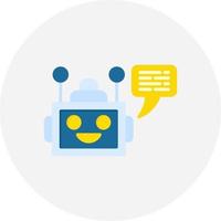 conception d'icône créative chatbot vecteur