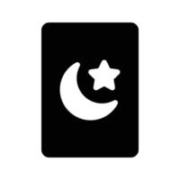 illustration vectorielle d'étoile de lune sur fond. symboles de qualité premium. icônes vectorielles pour le concept et la conception graphique. vecteur