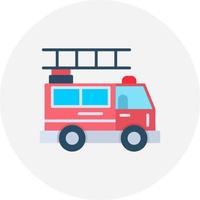 conception d'icône créative de camion de pompiers vecteur