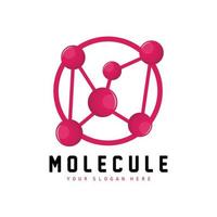 logo de neurone, création de logo de molécule, vecteur et, illustration de modèle