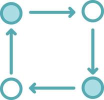 icône de vecteur de cycle d'adaptation