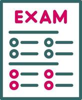 icône de vecteur d'examen