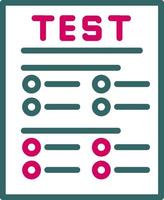 icône de vecteur de test