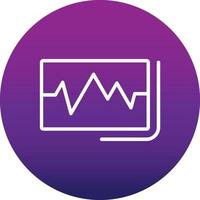 conception d'icône vectorielle de lecture ecg vecteur