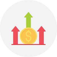 conception d'icône créative de profit vecteur