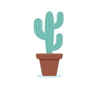 icône de vecteur de cactus isolé sur fond blanc