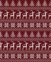 motif tricoté de noël et du nouvel an au plaid de buffle. conception de pull en tricot de laine. papier peint papier d'emballage impression textile. vecteur